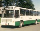 Ônibus urbano da década 90. Iniciou a integração do transporte coletivo em Criciúma.