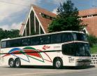 Ônibus de turismo da década de 90. Era o que tinha de mais moderno na época.